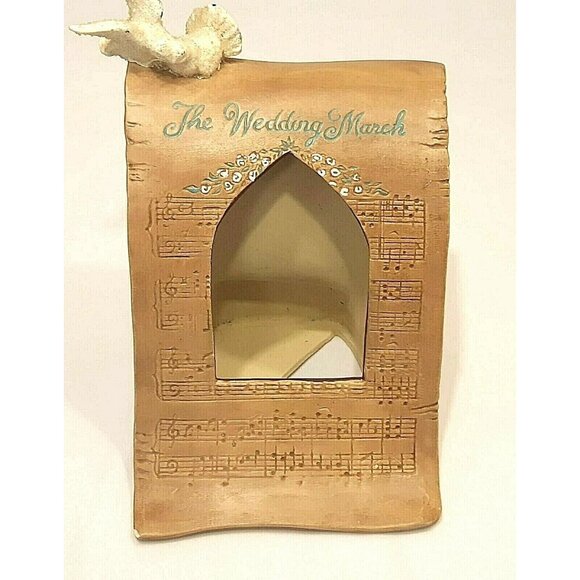 Vintage 1986 Garry Sharpe Wedding March Decorative Arch Figurine Love Doves - Picture 1 of 7
